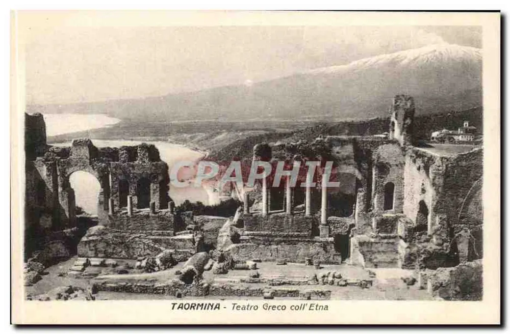 Taormina - Griechisches Theater mit dem Mount Etna - Vorderseite