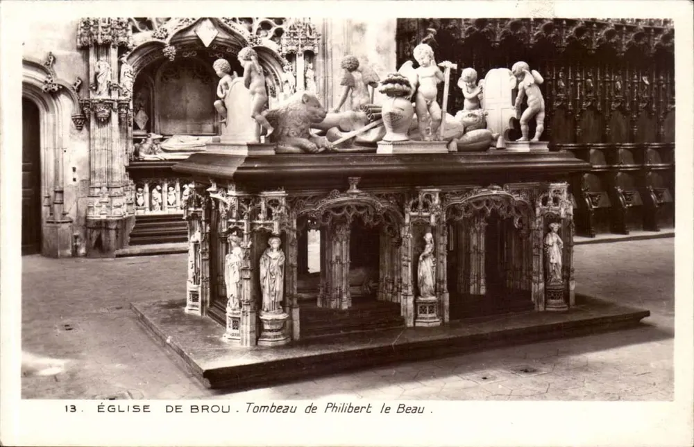Igreja de Brou — Túmulo de Philibert le Beau — Editor desconhecido, n° 13 - Frente