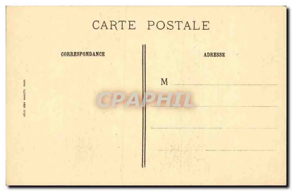 Túmulo do marquês de Saxe — Strasbourg — J.-E. Bulloz, Editor, n° 60104 - Verso