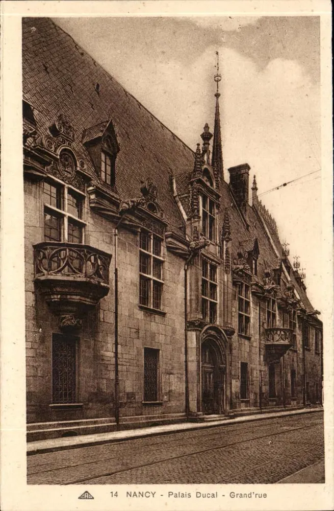 NANCY - Palácio Ducal - Grand'rue — editor - Frente