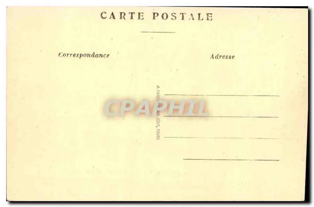 Chenonceaux — O Castelo — Fachada (Nordeste) — A.P. - Verso