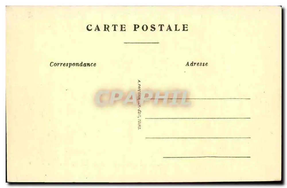 Chenonceaux — O Castelo (Lado Noroeste) — A. P. - Verso
