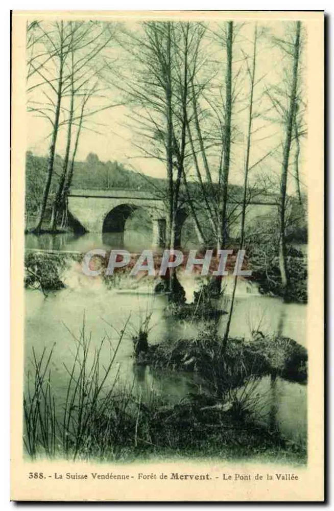 Forêt de Mervent — Der Brücke der Schlucht — Phototypie Jebly-Poupie, Mortagne - Vorderseite