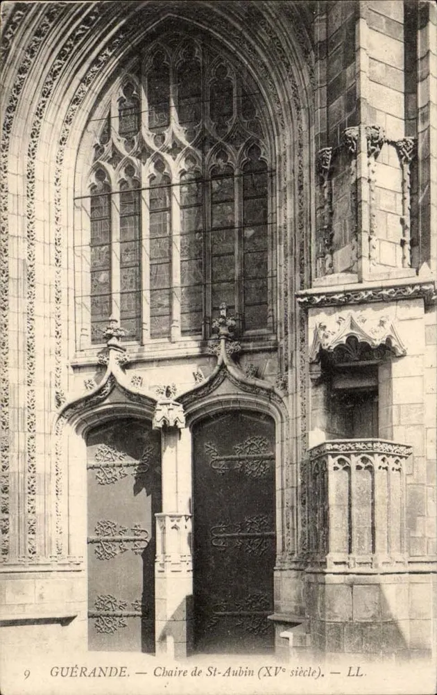 Guérande — Cadeira de St-Aubin (século XV) — LL. - Frente