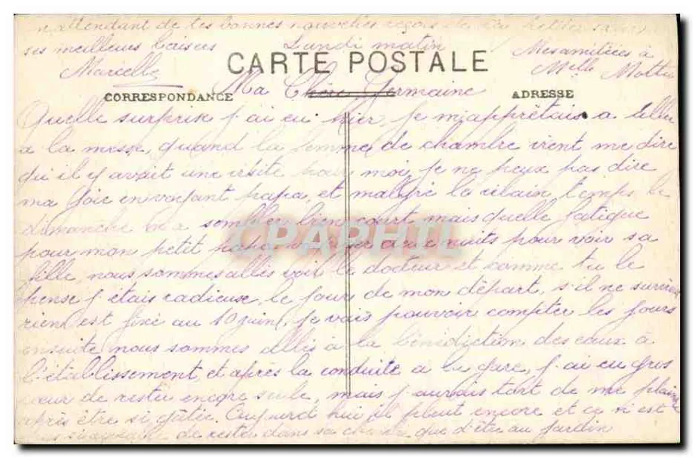Bagnolles-de-l'Orne - Der Sauf-du-Capucin — A. B. — n°7 - Rückseite