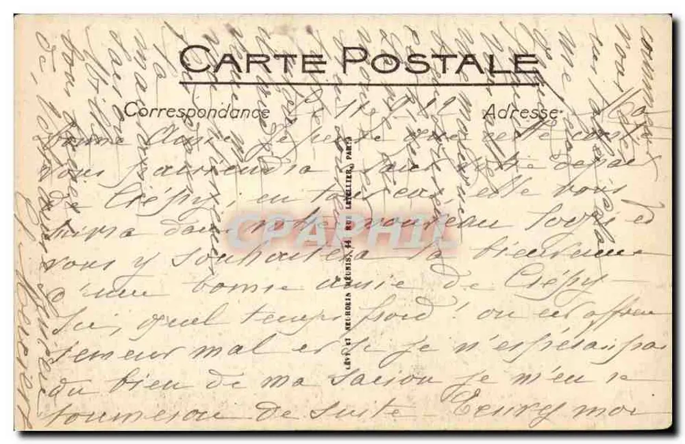 Bagnolles-de-l'Orne — Wasserfall aus Stein, Der Felsen mit dem Hund — LL, n°14 - Rückseite