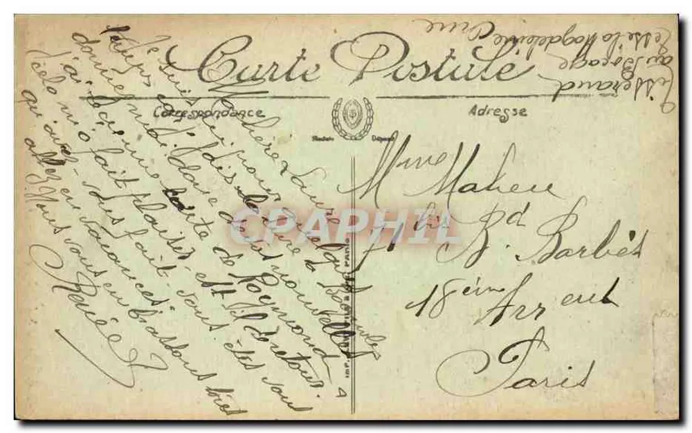 Bagnolles-de-l'Orne — Ansicht vom Rocher du Chien — Verlag LL, Nr. 128 - Rückseite