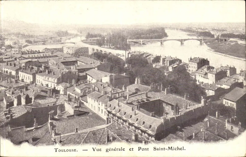 Toulouse — Allgemeiner Blick und Pont Saint-Michel — Sammlung von La Dépêche - Vorderseite