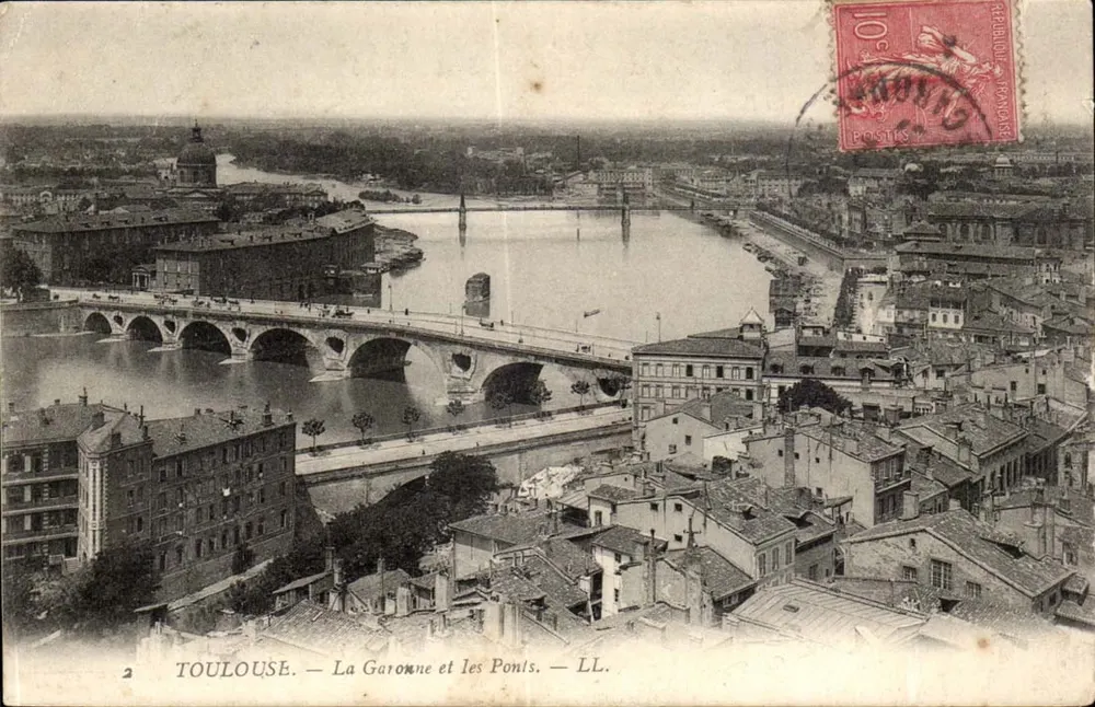 Toulouse — Die Garonne und die Brücken — LL. - Vorderseite