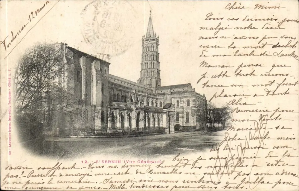 S. SERNIN (Vista Geral) — Toulouse — Laborde frères, impr. Toulouse, n°12 - Frente