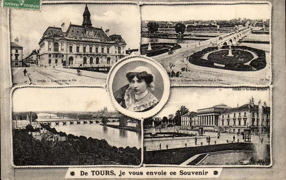 TOURS — Rathaus, Square D'Assier und die Steinerne Brücke, Gerichtsgebäude — NID Photo - Vorderseite