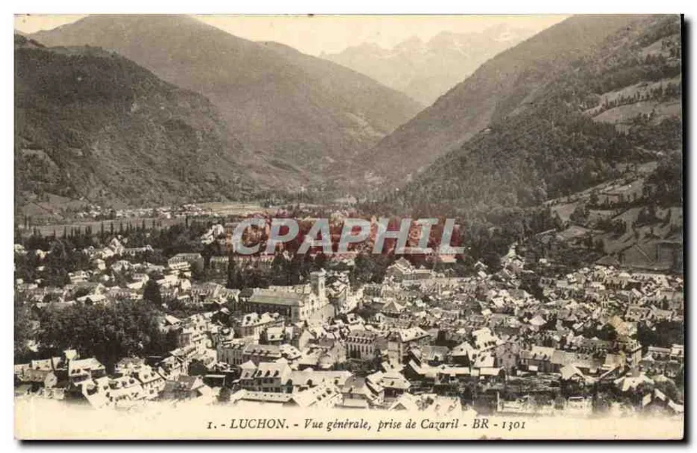 Luchon — Vista geral, tirada de Cazaril — BR - 1301 - Frente