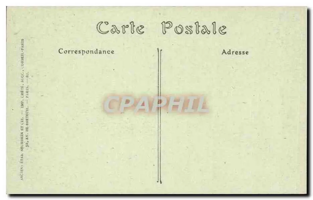 Château de Chantilly — Ansicht vom Parlierre — JND Phot. - Rückseite