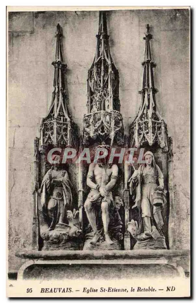 Beauvais — Igreja de São Etienne, o Retábulo — Graphphil, n° 95 - Frente