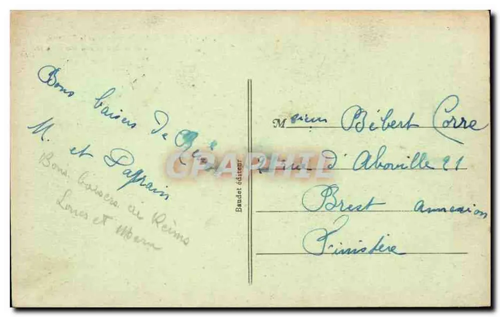 Reims — Die Kathedrale und das Theater — Verlag Bandet, Nr. 312 - Rückseite