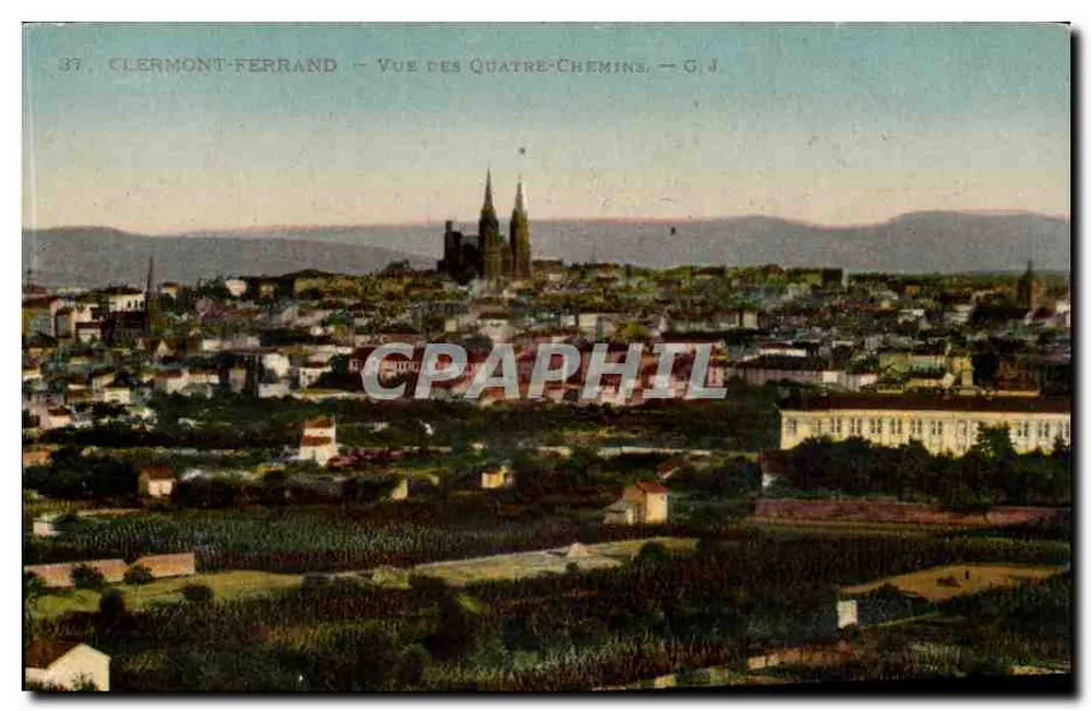 Clermont-Ferrand — Ansicht der Vier Kreuzungen — G. J. - Vorderseite