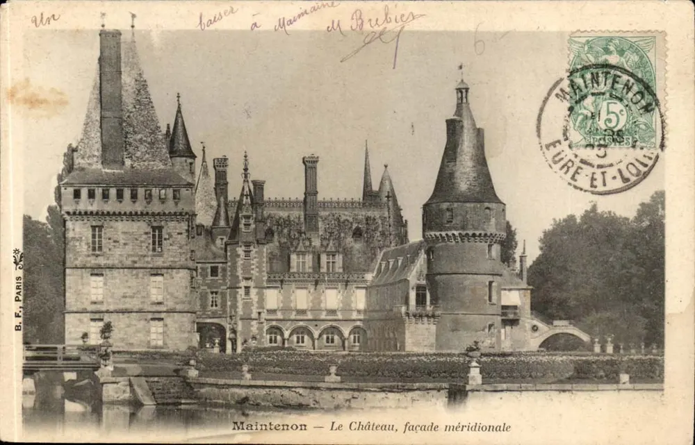 Maintenon — O Castelo, fachada meridional — B.F. Paris, n°6 - Frente