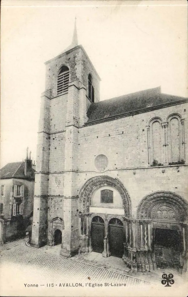 Avallon, a Igreja de São Lazaro — Yonne — n°115 — editor MTLE - Frente
