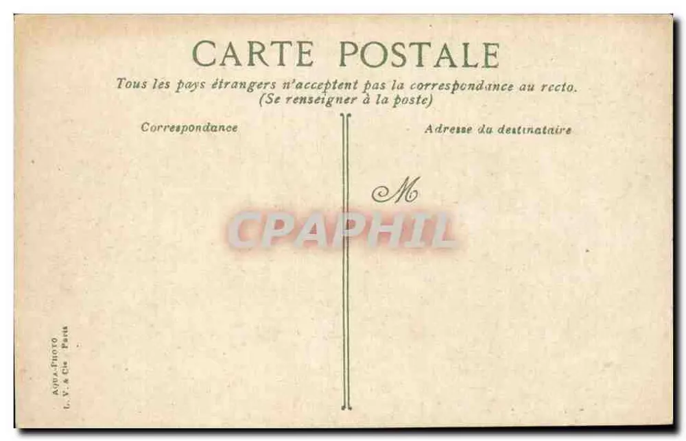 Panoramablick auf das Land — Verlag AQUA-PHOTO, Paris - Rückseite