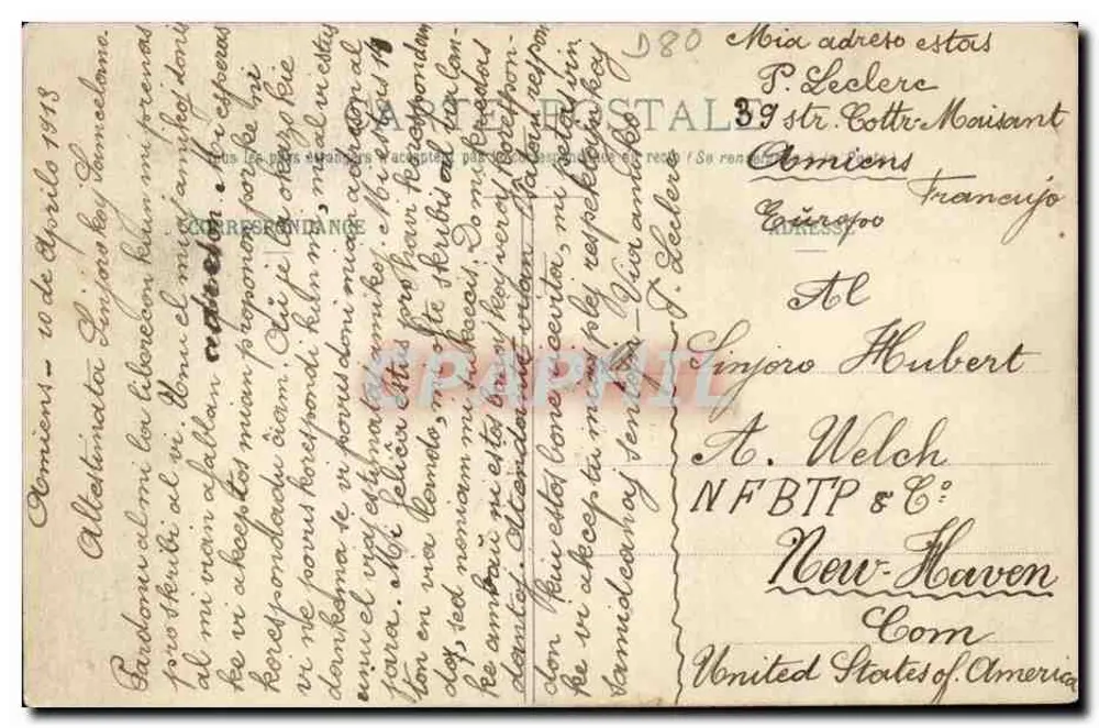 Amiens - O Museu da Picardia — Edição G. L., em Albert, n° 48 - Verso