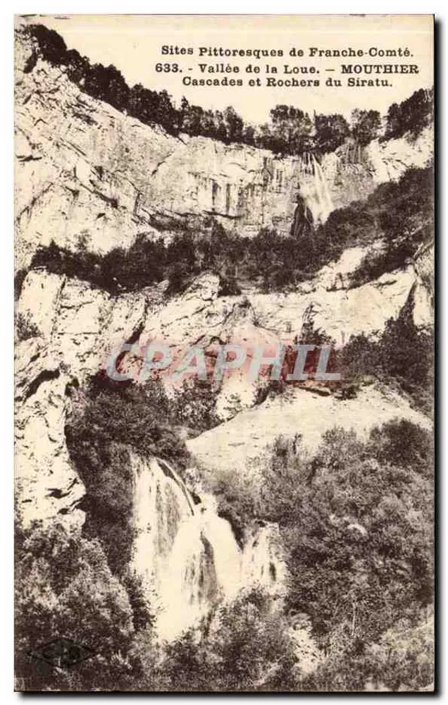 Tal der Loue — Wasserfälle und Felsen von Siratu — MOUTHIER — Landschaftliche Stätten der Franche-Comté — 633 - Vorderseite