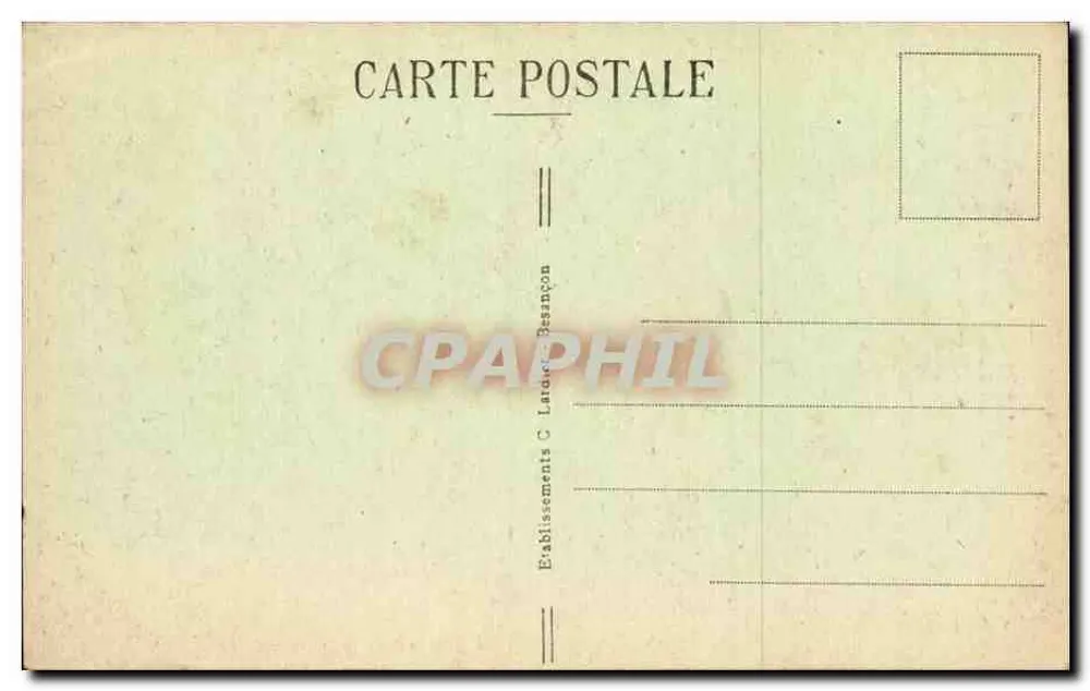 Tal der Loue — Wasserfälle und Felsen von Siratu — MOUTHIER — Landschaftliche Stätten der Franche-Comté — 633 - Rückseite