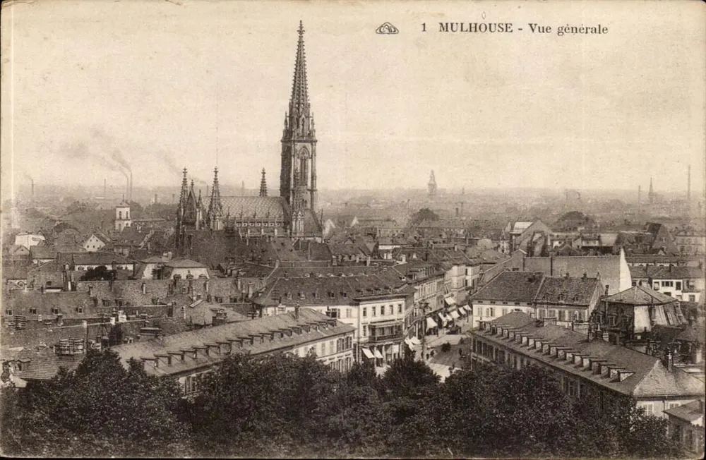 Mulhouse — Vista geral — editor: Cie Alsacienne des Arts Photographiques, Strasbourg - Frente