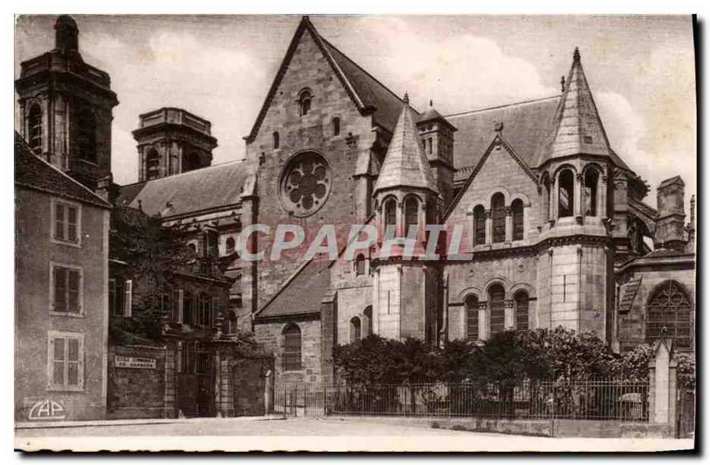 Langres - A Catedral - A Abside - Frente