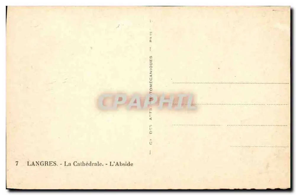 Langres - A Catedral - A Abside - Verso
