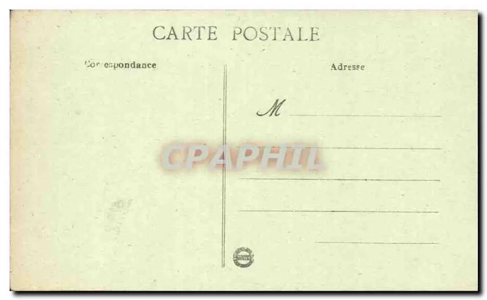 Reims - Die Kathedrale aus der rue de l'École-de-Médecine gesehen — zerstört durch den Krieg 1914-18 — L. C. H. - Visé, Paris - Rückseite