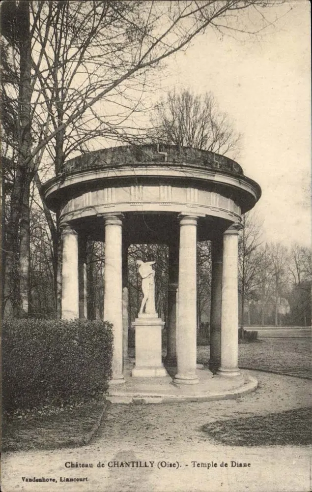 Castelo de CHANTILLY (Oise) - Templo de Diana - Vandenhove, Liancourt - Frente
