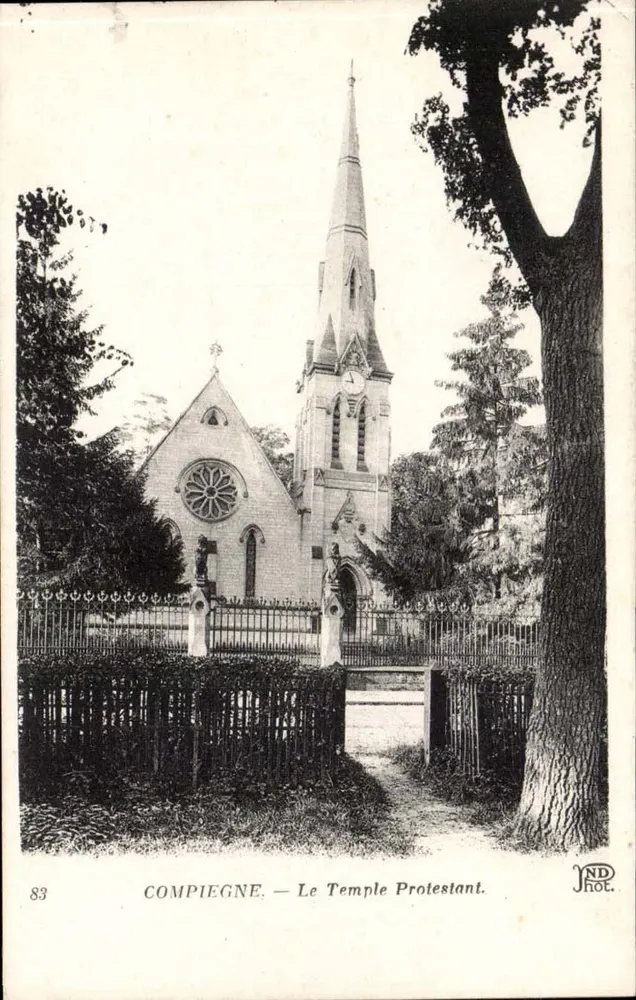 Compiègne — O Templo Protestante — ND Fot. - Frente