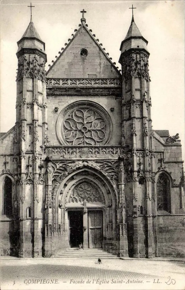 Compiègne — Facha da Igreja de São Antônio — LL. 20 - Frente