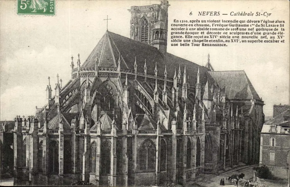 Nevers — Catedral de São Ciro — editor desconhecido, n°6 - Frente