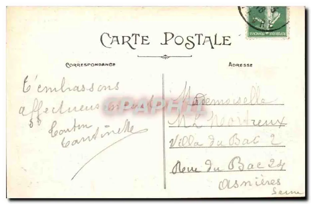 Nevers — Catedral de São Ciro — editor desconhecido, n°6 - Verso