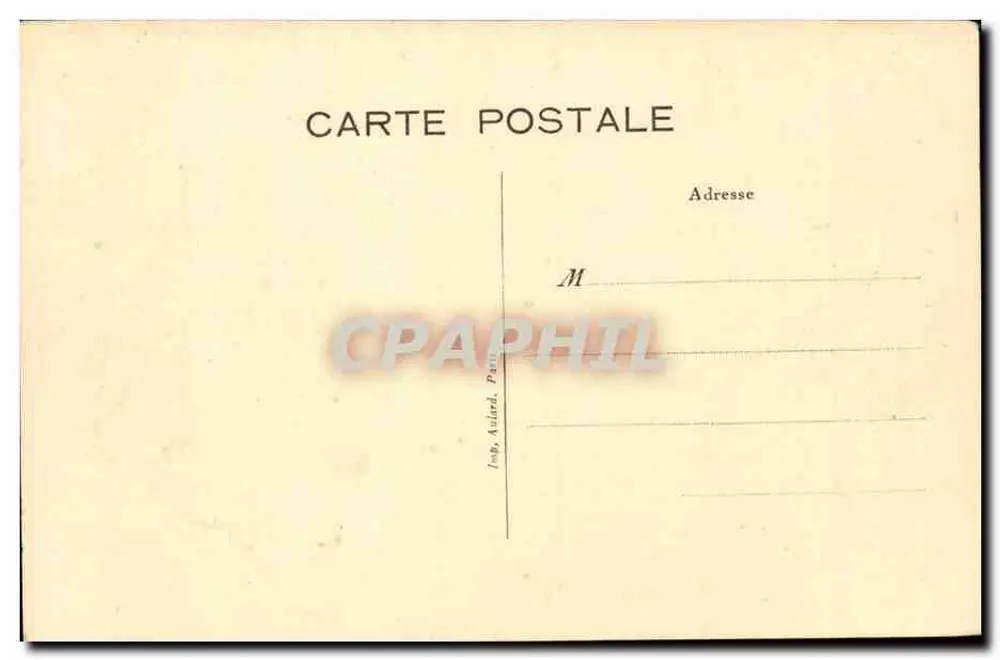 Mutterhaus der Schwestern der Caritas in Nevers oder Convent Saint-Gildard — Vogelperspektive — Reprod. Int. - Rückseite