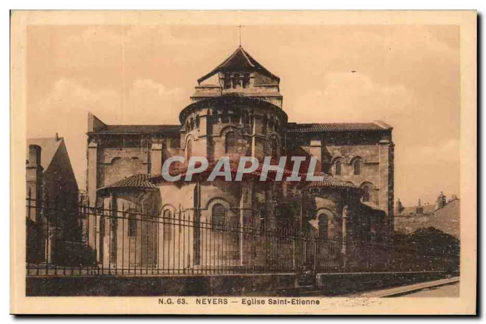 Nevers — Igreja de São Etienne — N.G. 63 - Frente