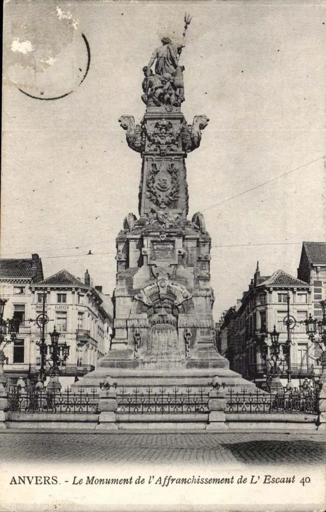 Antwerpen — Denkmal für die Befreiung des Escauts — Verlag FLOECKER, Nr. 40 - Vorderseite