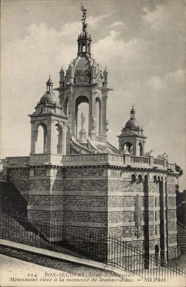 Bonsecours (Seine-Inférieure) — Denkmal zur Erinnerung an Jeanne d'Arc — ND Phot. n°204 - Vorderseite