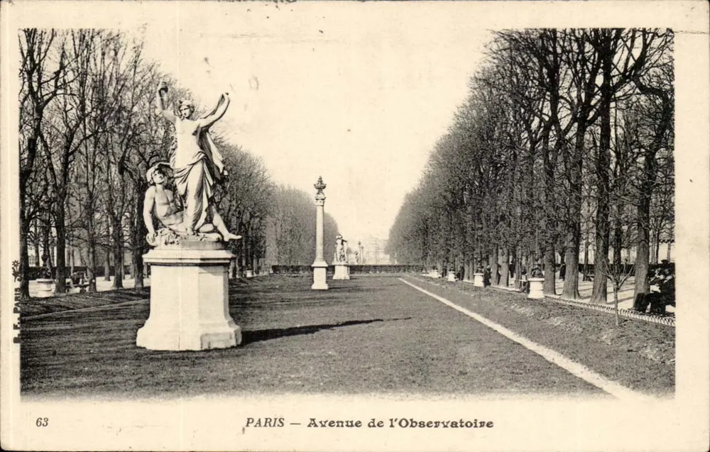 PARIS — Avenida do Observatório — Editor F. Le Paris, n° 63 - Frente