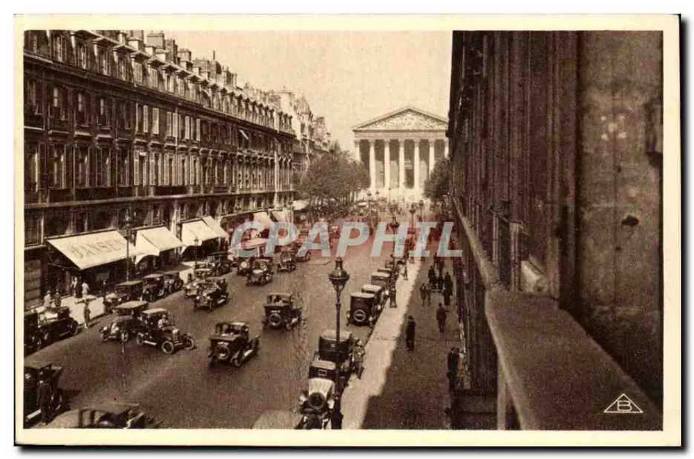 Die Königliche Straße und die Madeleine — Paris — Édition Braun & Cie, N° 100 - Vorderseite