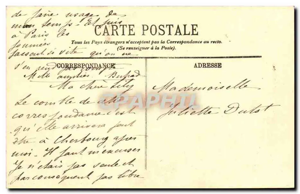 Paris — Ansicht des Luxembourg-Gartens — LL, n° 159 - Rückseite