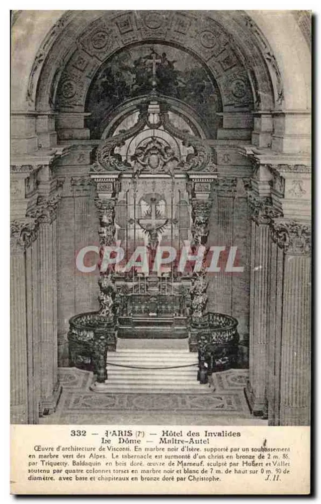 Hôtel des Invalides — Kuppel — Meisteraltar - Vorderseite