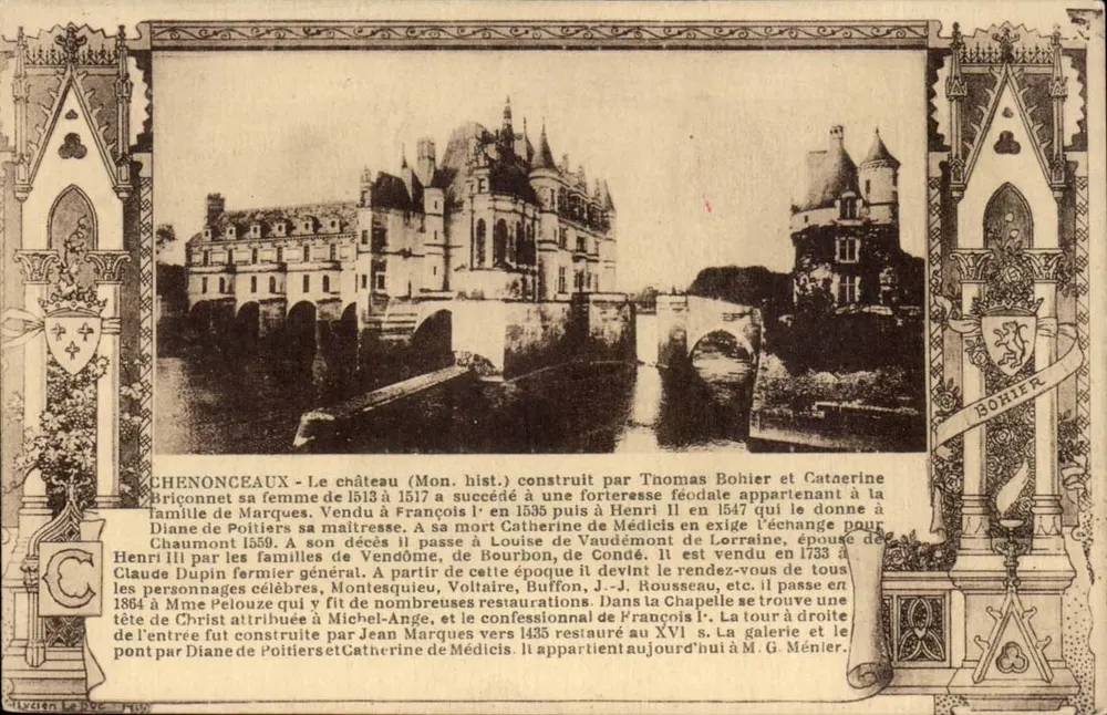 Chenonceaux — O castelo (Mon. hist.) — editor BORIER - Frente