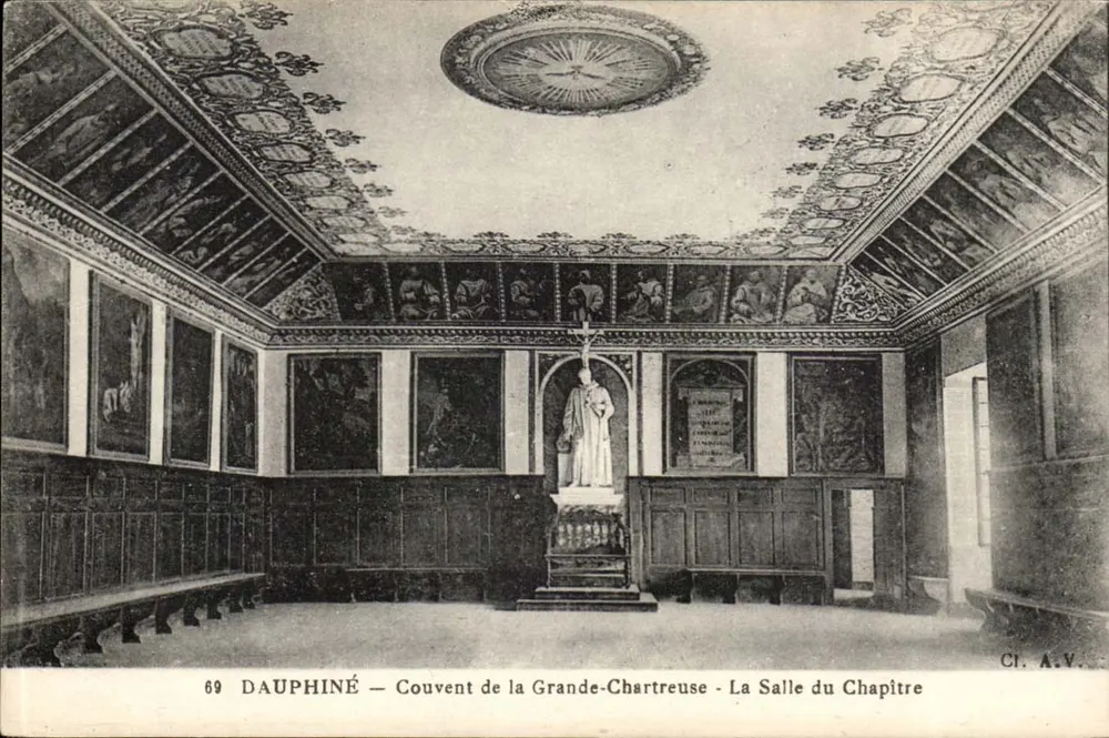 Dauphiné — Kloster Grande-Chartreuse — Die Kapitelhalle — CI. A.V. n°69 - Vorderseite