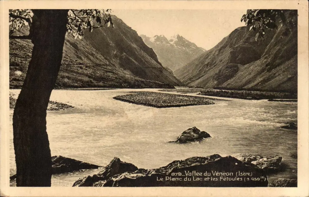 Tal des Vénéon (Isère) — Le Planc du Lac und die Fétoules (3459 m) — Braun & Cie, Mulhouse-Dornach - Vorderseite