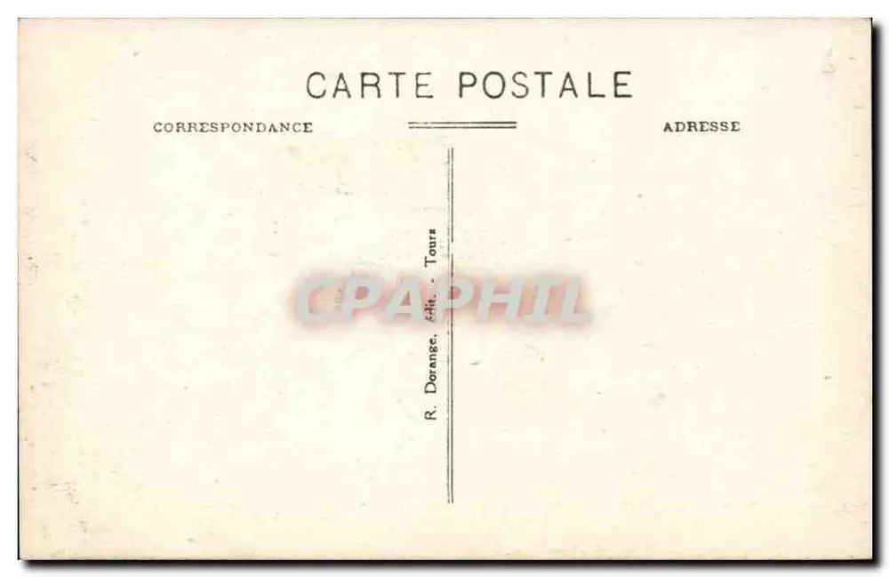 Chinon (l.-et-l.) — A Casa de Rabelais — editor Dutheil, n°24 - Verso