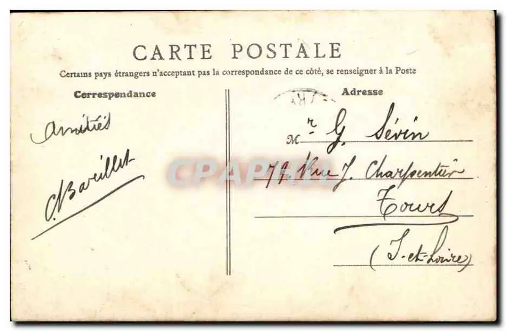 Châlons-sur-Marne — Monumento Carnot — Edição Cazanave - Verso
