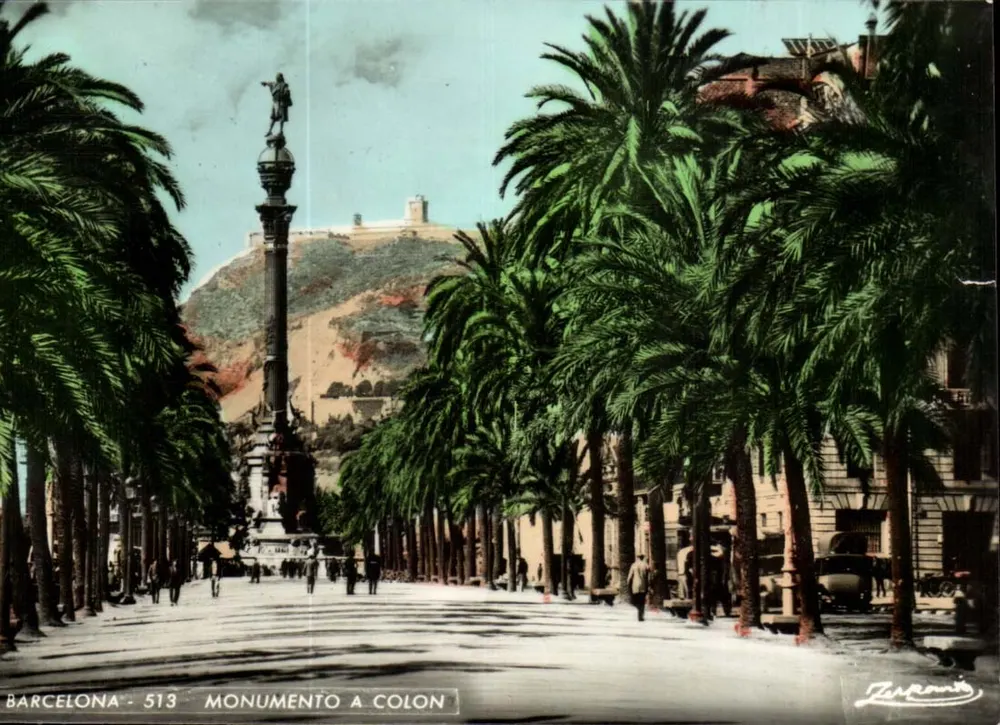 Barcelona - 513 - Denkmal für Columbus — Werkstatt A. Zerkowitz - Vorderseite