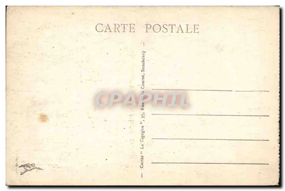 Contrexéville - Les Promenades du Parc — wydawca 'La Cigogne', nr 1669 - Rewers